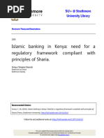 Islamic Banking in Kenya - Need For A Regulatory Framework Compliant With Principles of Sharia