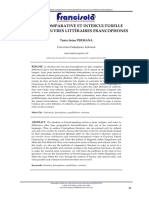 Etude Comparative Et Interculturelle Des Deux Oeuv