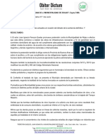 Fallo Pereyra Queles C Municipalidad de Rojas y Pba Fallo