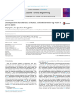 Decomposition Characteristics of Humic Acid in Boiler Make-Up Water Inpower Plants