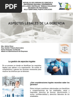 Aspectos Legales de La Gerencia