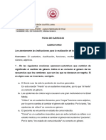 Asignatura: Expresión Castellana Ejercicio: Semana Iv NOMBRE DEL PROFESOR: Juana Valenzuela de Orue Nombre Del Estudiante: Melisa Grance