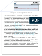 M.A.P.A.: Observar o Prazo de Postagem No Ícone Da Atividade e No Calendário Do Ambiente