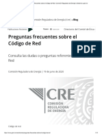 Preguntas Frecuentes Sobre El Código de Red - Comisión Reguladora de Energía - Gobierno - Gob - MX