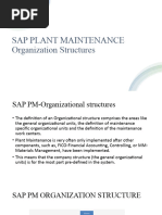 SAP PLANT MAINTENANCE Organization Structures