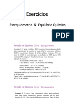 Exercícios Química