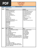 Half Yearly-Syllabus Class8