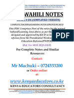 Kis Grade 8 JSS Simplified Notes