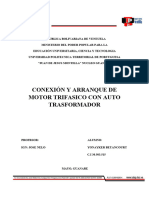 Conexión de Motor Trifásico Con Auto Transformador