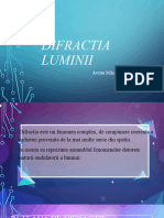 Difractia Luminii. Avram Mihai