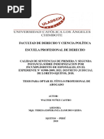 Calidad de La Sentencia Con Parametros Incumplimiento de Esponsales PDF