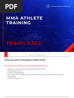 MMA Athlete Training Templates