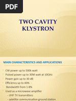 Two Cavity Klystron