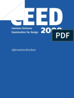 Information Brochure: Common Entrance Examination For Design