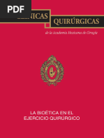 La Bioetica en El Ejercicio Quirurgico