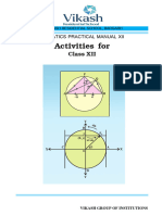 Math Practical Manual Xii 2022-23