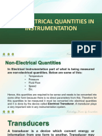 MAIN TOPIC - Non-Electrical Quantities in Instrumentation