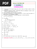 Concepts and Formulas - COMBIMATIONS