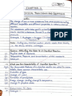 Class 10-Ch1-Chemical Reaction - Equation NOTES