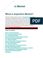 Imperfect Market