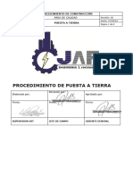 Procedimiento de Trabajo Puesta A Tierra