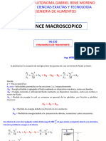 Balance Macroscopico de Materia