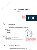 5 The If Statement