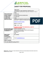 RFB001.2024 Bid Document Provision of Team Transport Services For Mechanised Harvesting Team For A Period of One 1 Year