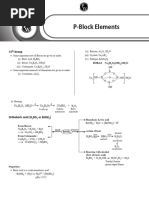 P Block Elements - Short Notes