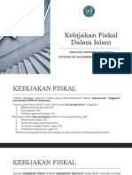 Pertemuan 15 - Kebijakan Fiskal Dalam Islam