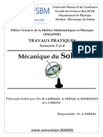 Polycopié Des Travaux Pratique Mécanique Du Solide 2020 - 2021