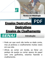 Aula 06 - Ensaio de Cisalhamento