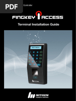 EN FINGKEY-ACCESS Terminal Installation Guide DC1-0087A