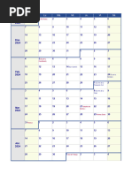 Calendario Semanal 2024