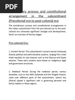 Chapter8 Q2-Evolutionary Process and Constitutional Arrangement in The Subcontinent