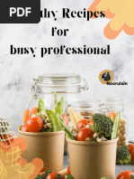 Healthy Recipes For Busy Professionals