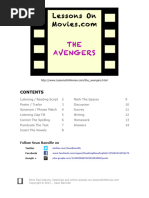 Avengers Film Worksheet