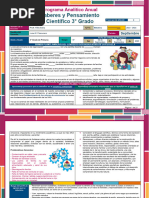 SABERES Y PENSAMIENTO CIENTIFICO 3° Programa Analitico