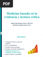 Medicina Basada en La Evidencia Lectura Critica