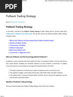 Pullback Trading Strategy