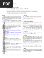 ASTM D 4704 - 13 Tounge Tear For Leather