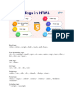 HTML-5 Tags