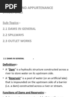 2.1 Dams and Appurtenance Structures