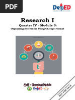 Research - 1 - Q4 - Module3 - Organizing References Using Chicago Format - V3 1 1