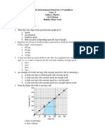 Class 9 Physics Holiday Home Work