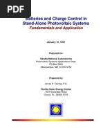 Fundamentals of Batteries and Charge Control