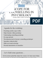 Scope For Counselling in Psychology