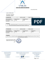 LPG Pressure Test Report - Central Area