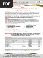 08-TDS - Canroyal Full Synthetic Diesel Engine Oil Sae 15W-40 Api Ci-4.