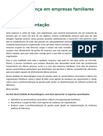 Liderança em Empresas Familiares: Ao Final Desta Unidade de Aprendizagem, Você Deve Apresentar Os Seguintes Aprendizados